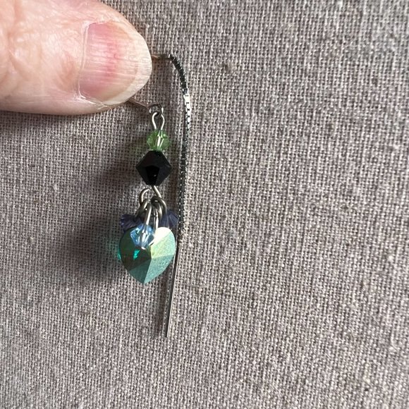 NWT/Box Touchstone Crystal by Swarovski Heart Earrings - Picture 3 of 9